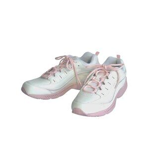 Easy Spirit Romy Walking Shoes 9 Narrow (AA, N) White/Pink New